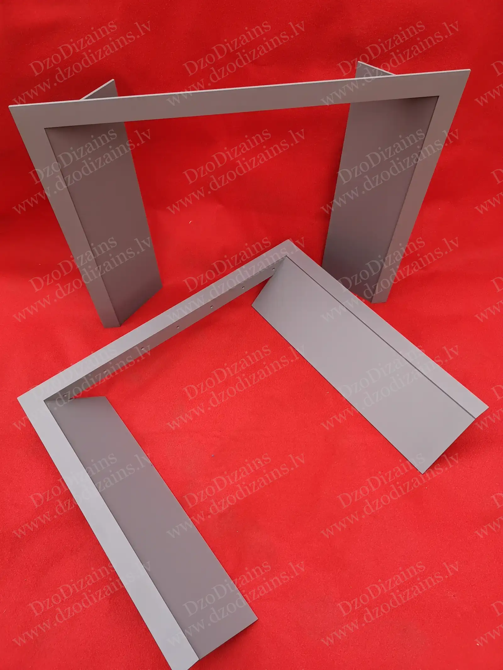 Металлические ножки для стола с современным дизайном и серой отделкой